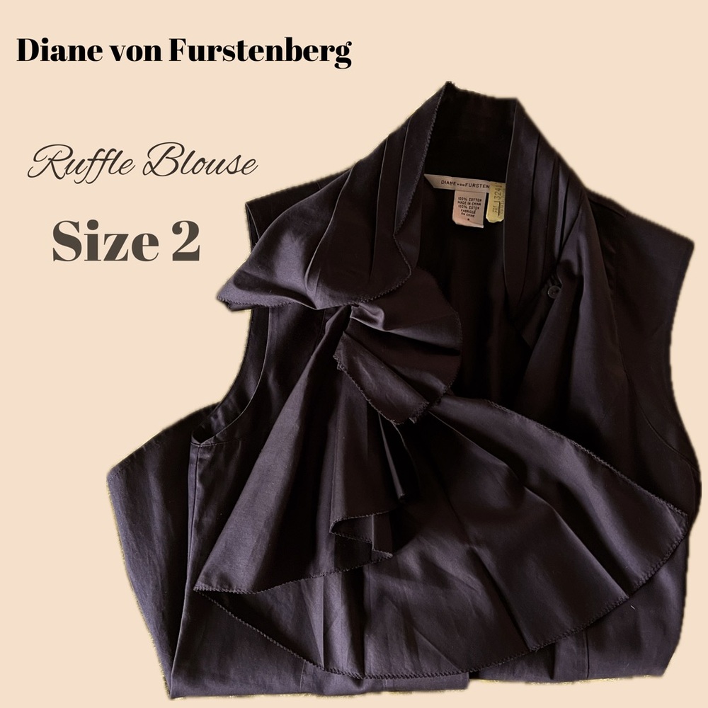 Diane von Furstenberg Ruffle Blouse 🖤